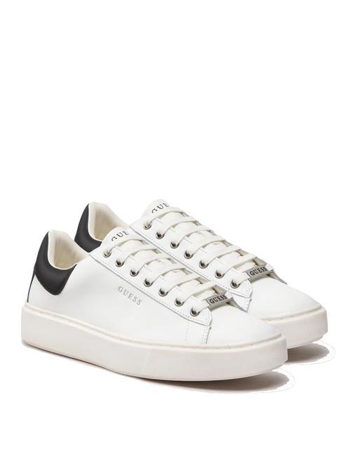 GUESS VIBO Baskets blanc noir - Chaussures Homme