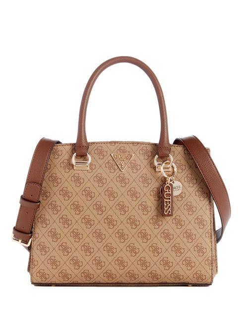 GUESS NOELLE GIRLFRIEND Sac à main avec bandoulière logo latte / marron - Sacs pour Femme