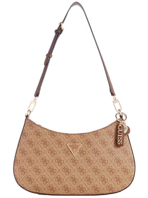 GUESS NOELLE Sac d'épaule logo latte / marron - Sacs pour Femme