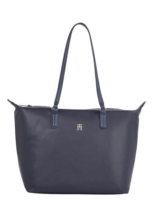 TOMMY HILFIGER POPPY PLUS Sac cabas porté épaule bleu de l'espace - Sacs pour Femme