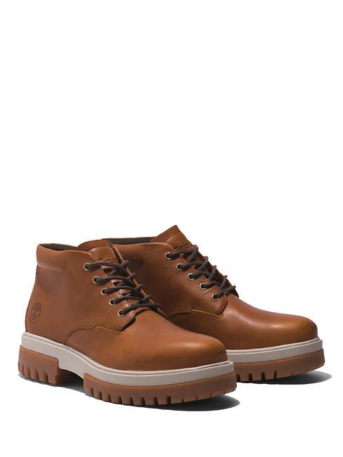 TIMBERLAND CHUKKA PREMIUM Botte à lacets en cuir Cognac - Chaussures Homme