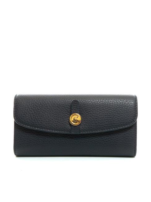 COCCINELLE DORA Portefeuille en cuir grainé moyen dARKBlue - Portefeuilles Femme