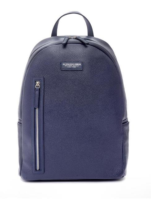 SPALDING TOURIST Sac à dos PC 15", en cuir bleu - Sacs à dos pour ordinateur portable