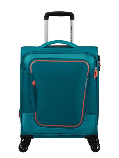 AMERICAN TOURISTER PULSONIC Bagage à main extensible intelligent sarcelle de pierre - Valises cabine