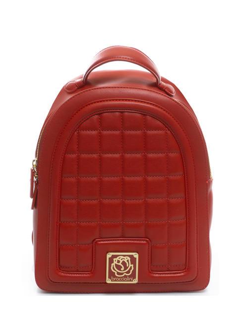 BRACCIALINI ICONS Sac à dos matelassé rouge - Sacs pour Femme