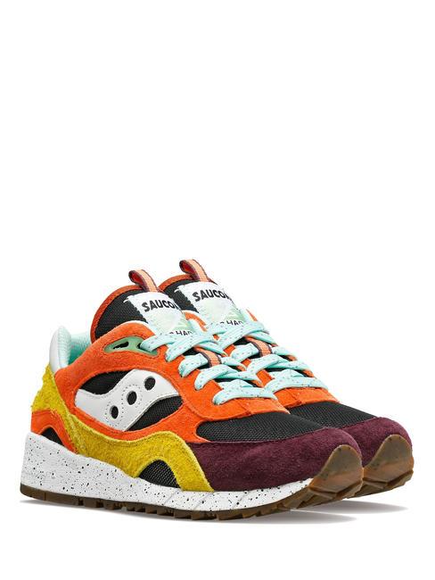 SAUCONY SHADOW 6000 Baskets corail/moutarde - Chaussures unisexe