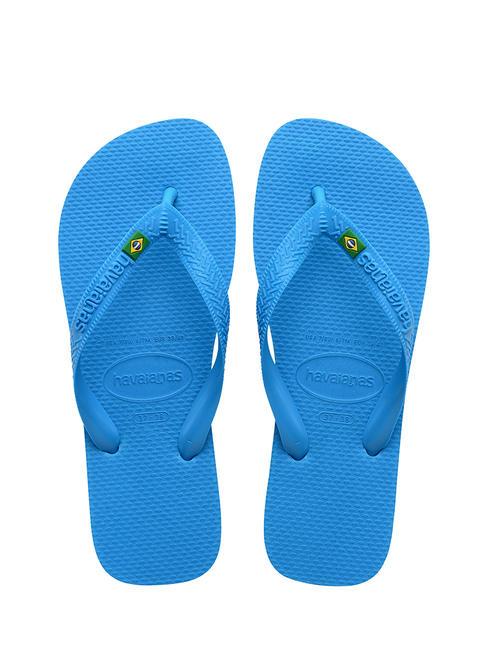 HAVAIANAS  Tongs BRASIL LOGO turquoise/turquoise - Chaussures unisexe