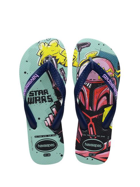 HAVAIANAS STAR WARS Tongs argile/bleu marine - Chaussures Homme