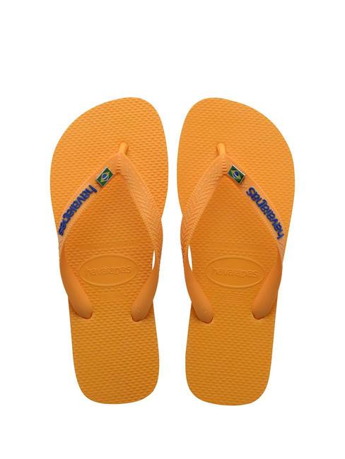 HAVAIANAS BRASIL LAYERS Tongs agrumes orange - Chaussures unisexe