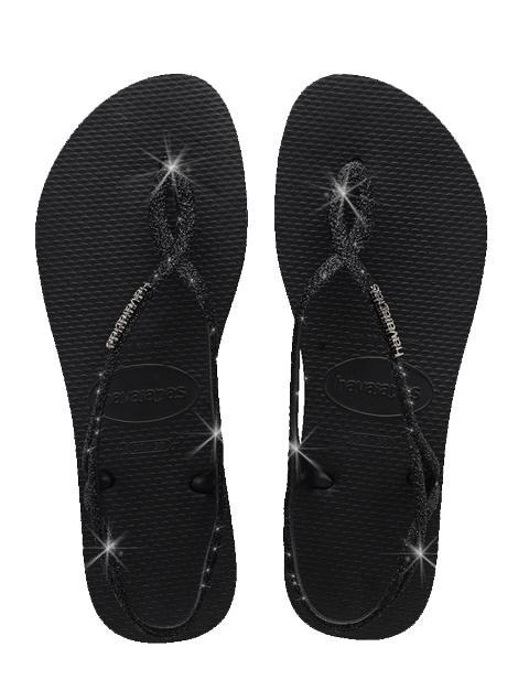 HAVAIANAS LUNA SPARKLE Sandales tongs NOIR - Chaussures Femme