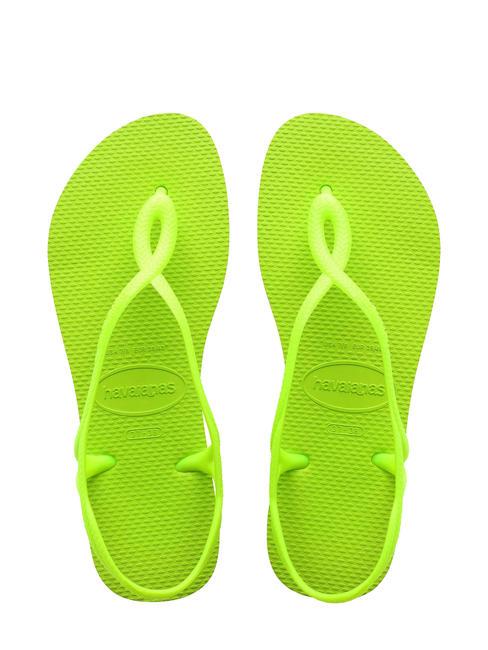 HAVAIANAS Tongs LUNA vert citron - Chaussures Femme