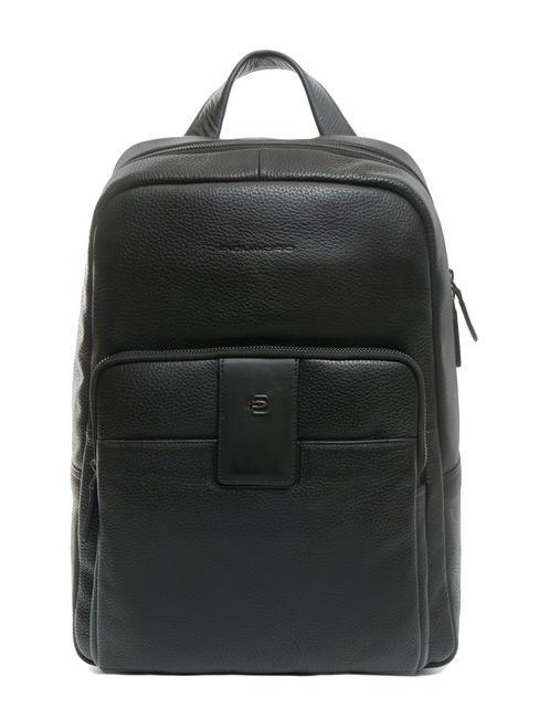 PIQUADRO ILI Sac à dos pour ordinateur portable 14'' en cuir nero2 - Sacs à dos pour ordinateur portable