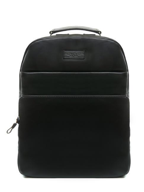 SPALDING ICONIC NEW YORK Sac à dos pour ordinateur portable 15'' en cuir noir - Sacs à dos pour ordinateur portable