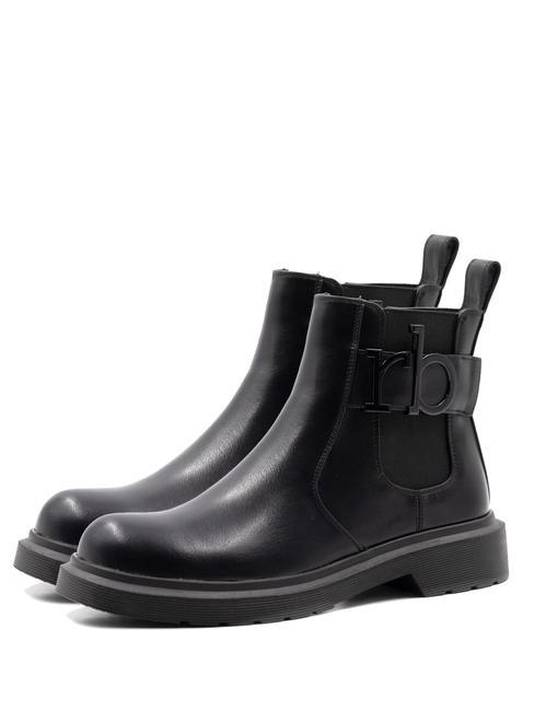 ROCCOBAROCCO RB LOGO Bottines Chelsea noir - Chaussures Femme