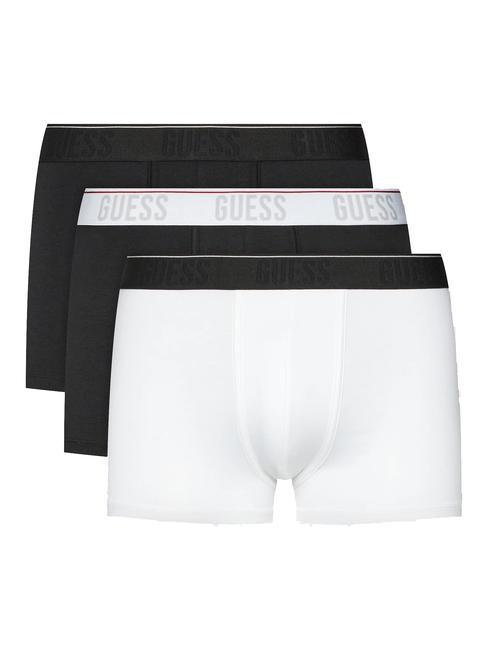 GUESS JOE Lot de 3 boxers multic élastique noir - Slip homme