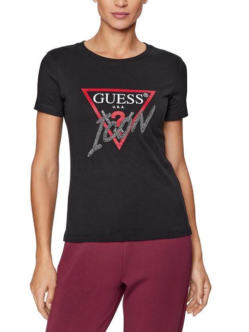 GUESS ICON T-shirt avec clous jetbla - T-shirt