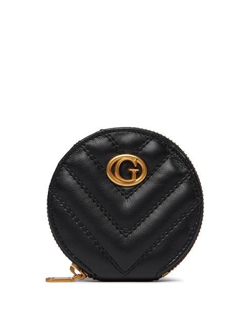 GUESS QUILTED ROUND Étui à clés NOIR - Porte-clés