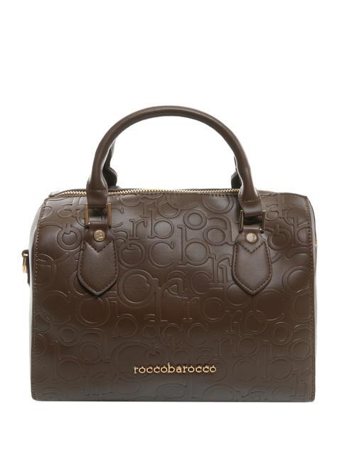 ROCCOBAROCCO BELLA Sac porté épaule entièrement imprimé chocolat - Sacs pour Femme