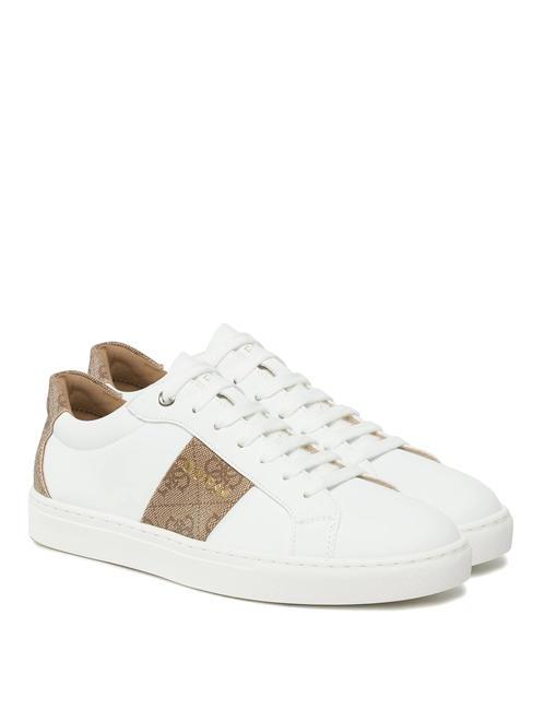 GUESS TODA Baskets pour femmes Blanc / marron - Chaussures Femme