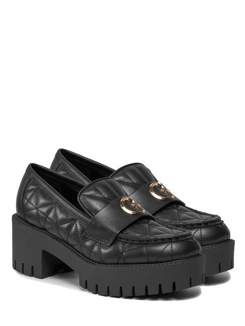 GUESS WANY Mocassins en cuir noir1 - Chaussures Femme