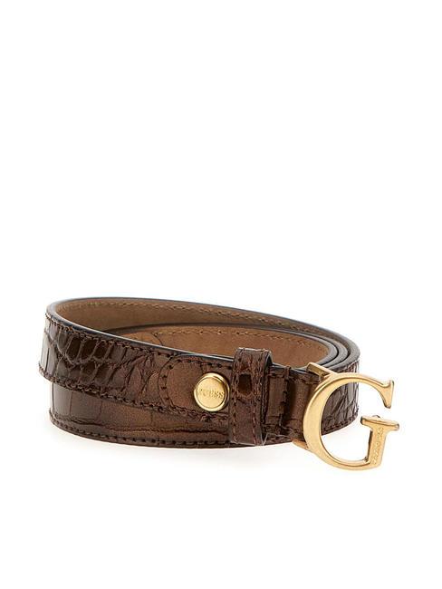 GUESS JAMES Ceinture raccourcissable St coco bronze - Ceintures