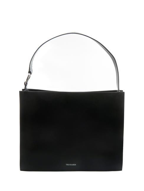 TRUSSARDI OBELIA Sac bandoulière en cuir recyclé NOIR - Sacs pour Femme