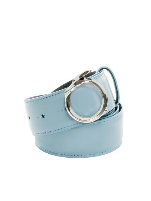 TRUSSARDI GREYHOUND  Ceinture en cuir fabriquée en Italie opale - Ceintures