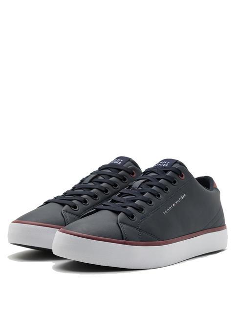 TOMMY HILFIGER HIGH VULCANIC CORE Baskets en cuir recyclé ciel désert - Chaussures Homme