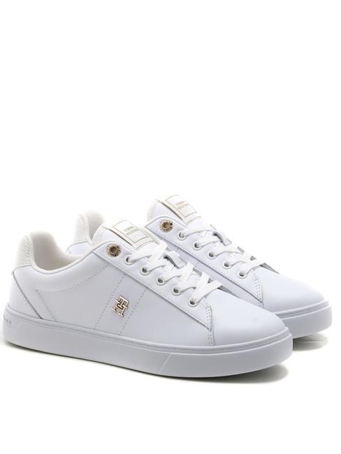 TOMMY HILFIGER ESSENTIAL ELEVATED Baskets en cuir blanc - Chaussures Femme