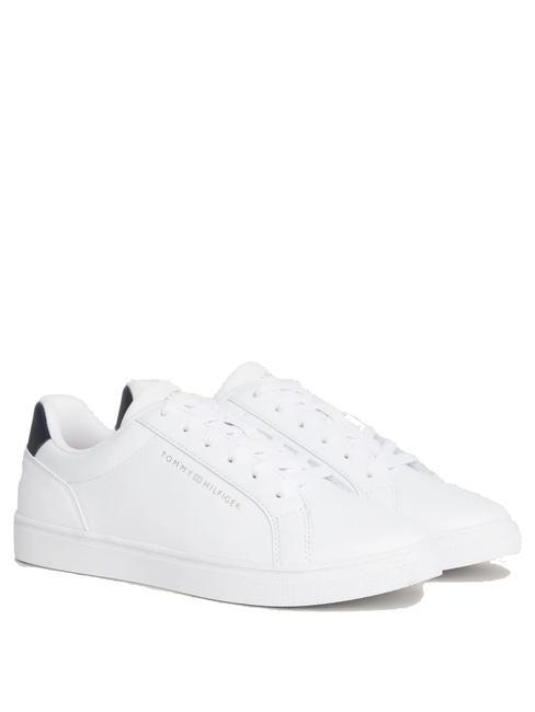 TOMMY HILFIGER ESSENTIAL CUPSOLE Baskets en cuir blanc - Chaussures Femme