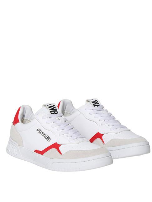 BIKKEMBERGS BASKET Baskets en cuir glace/rouge - Chaussures Homme