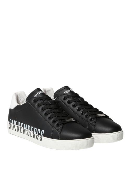 BIKKEMBERGS RECOBA M Baskets en cuir noir blanc - Chaussures Homme