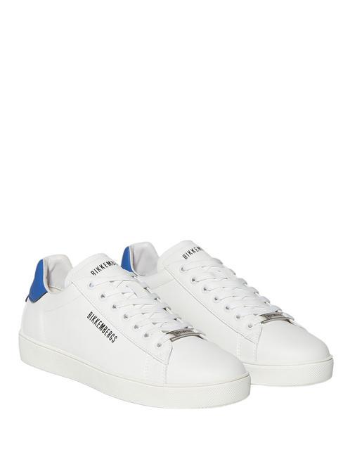 BIKKEMBERGS RECOBA M Baskets en cuir blanc bleu - Chaussures Homme