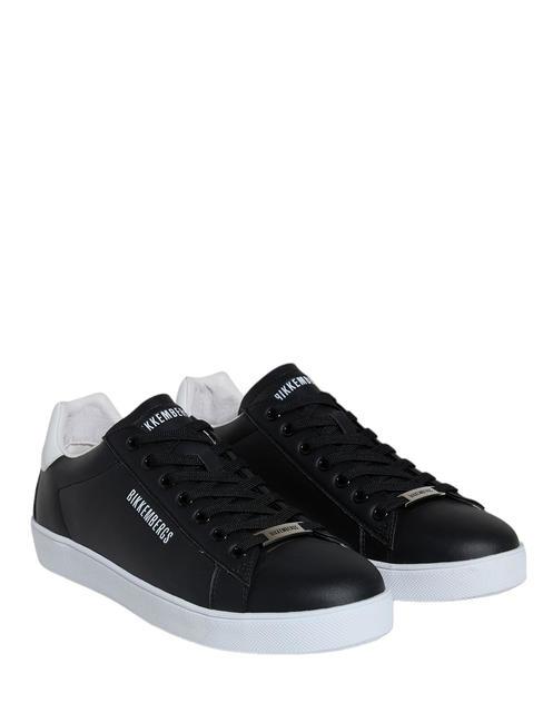 BIKKEMBERGS RECOBA M Baskets en cuir noir blanc - Chaussures Homme