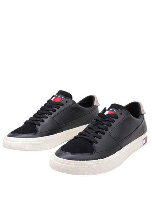 TOMMY HILFIGER TOMMY JEAN Vulcanized Essential Baskets NOIR - Chaussures Homme