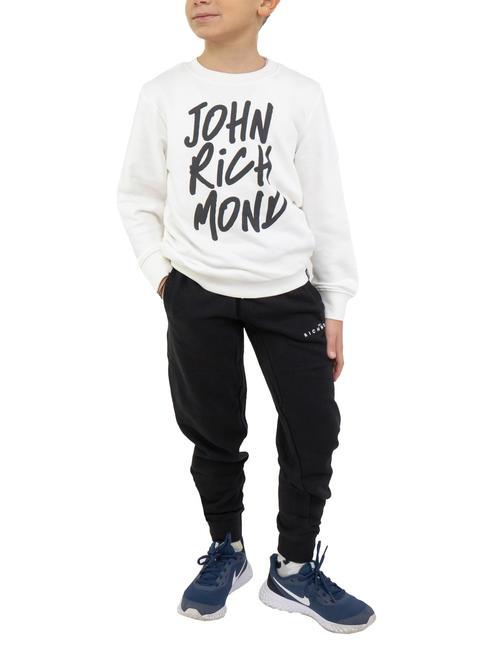 JOHN RICHMOND WONIK Survêtement sweat et pantalon en coton nuage/noir - Survêtements pour enfants