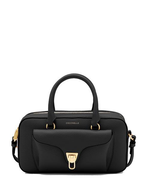 COCCINELLE BEAT SOFT Sac à main en cuir avec bandoulière Noir - Sacs pour Femme