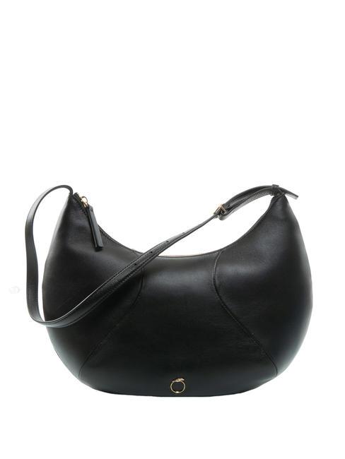 TRUSSARDI YUMA Sac bandoulière en cuir NOIR - Sacs pour Femme