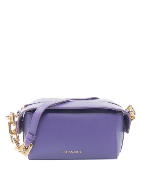 TRUSSARDI ASTER Mini sac bandoulière avec chaîne violet - Sacs pour Femme