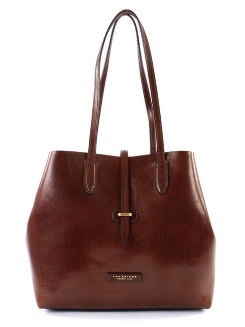 THE BRIDGE DALSTON Cabas en cuir avec pochette MARRON - Sacs pour Femme