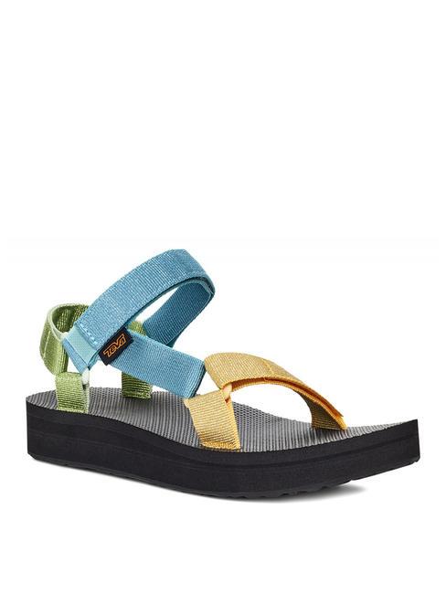 TEVA MIDFORM UNIVERSAL  Sandale bleu métallisé multicolore - Chaussures Femme