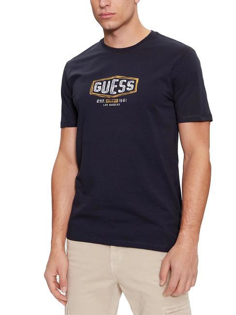 GUESS BOX CRACK T-shirts smartblue - T-shirt