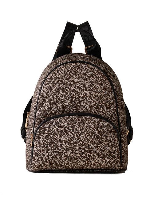 BORBONESE MEDIUM ECO LINE Sac à dos pour femme OP / NATUREL / NOIR - Sacs pour Femme