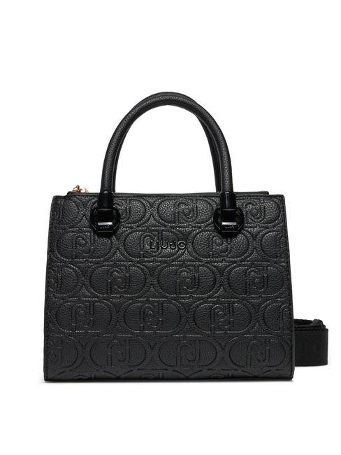 LIUJO EMBOSSED LOGO Sac à main, avec bandoulière NOIR - Sacs pour Femme