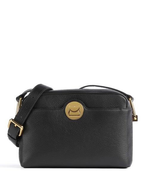 COCCINELLE LIYA Sac bandoulière en cuir martelé Noir - Sacs pour Femme