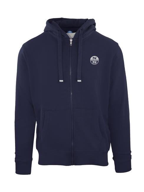 NORTH SAILS N|S EXPLORERS Sweat entièrement zippé avec capuche bleu marine - Pulls molletonnés