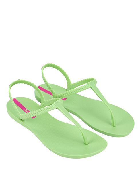 IPANEMA CLASS BASIC Sandales tongs vert/vert/rose - Chaussures Femme