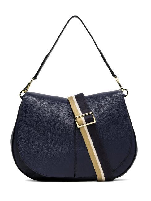 GIANNI CHIARINI HELENA ROUND Sac en cuir avec bandoulière en corde BLEU - Sacs pour Femme