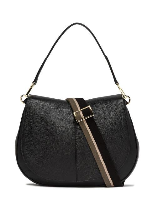 GIANNI CHIARINI HELENA ROUND Sac en cuir avec bandoulière en corde Noir - Sacs pour Femme