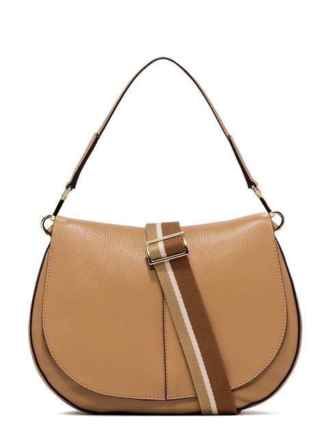 GIANNI CHIARINI HELENA ROUND Sac en cuir avec bandoulière en corde la nature - Sacs pour Femme